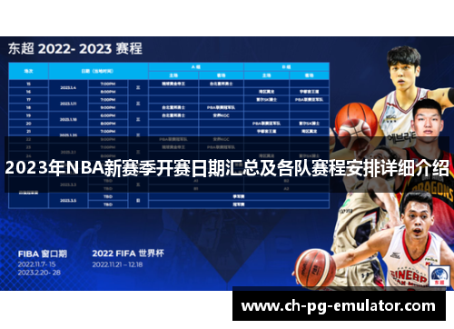 2023年NBA新赛季开赛日期汇总及各队赛程安排详细介绍 2023年NBA新赛季开赛日期汇总及各队赛程安排详细介绍
